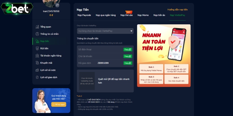 Lưu ý để chuyển điểm cá cược Zbet thành công